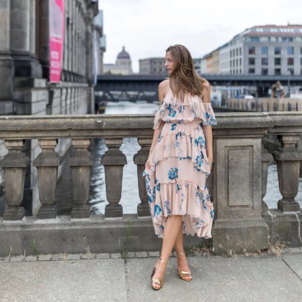 Ulla Johnson Valentine Silk Floral Midi Dress